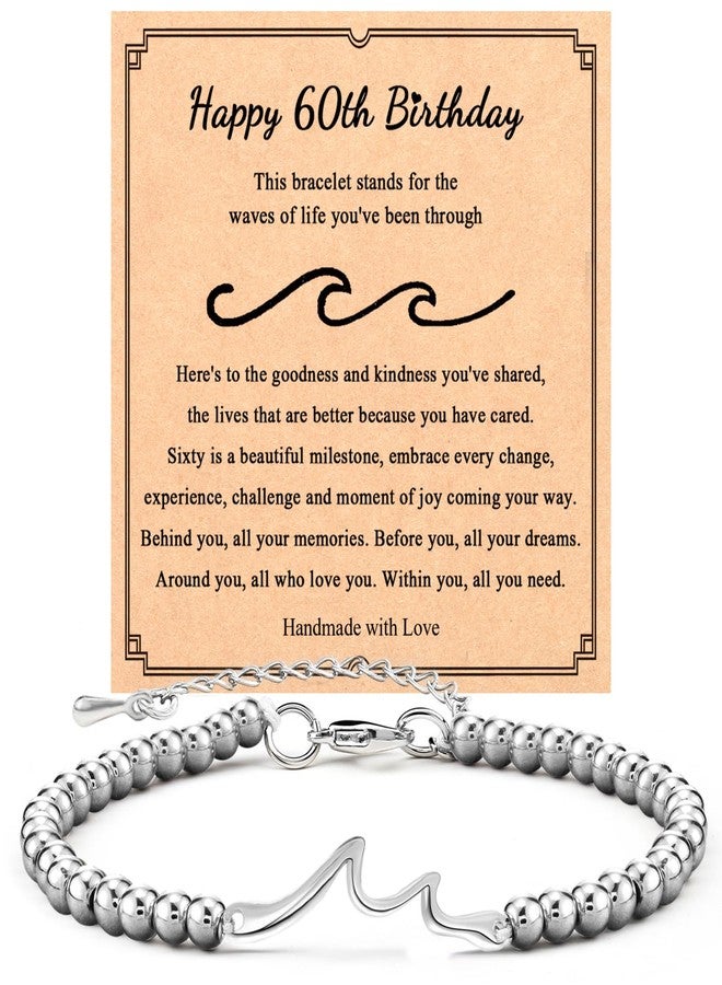 CXLDTE 60th Birthday Gifts for Women, Cool 60th Birthday Gifts for Her Woman Friend Sister Mom Grandma Daughter 60 Year Old Bracelet Jewelry Decorations - Image 1